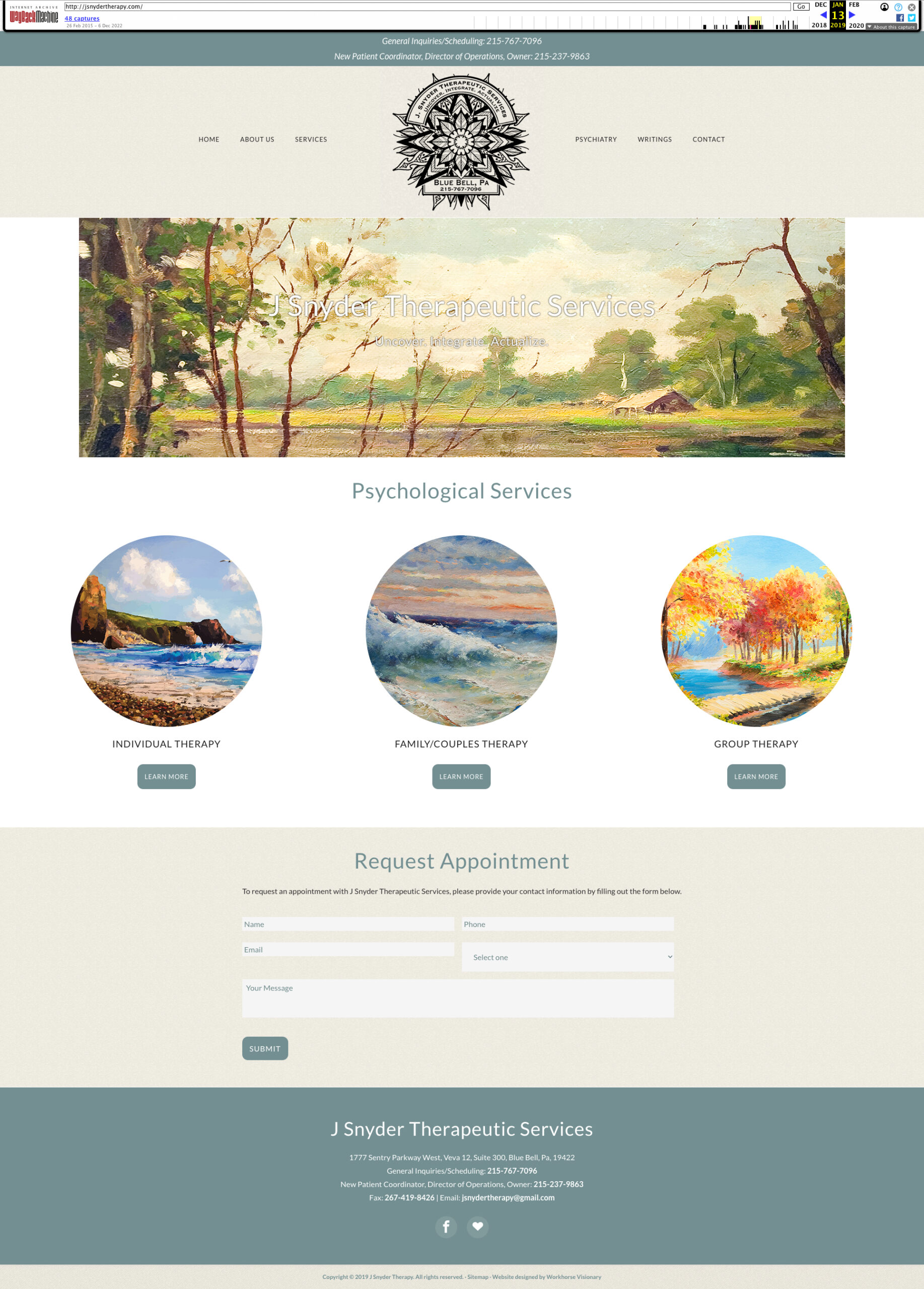 original J snyder therapy website screen shot