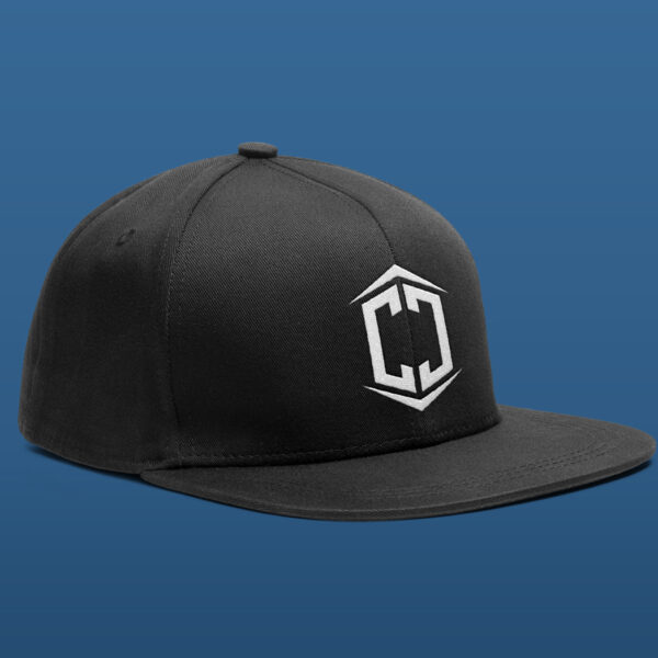 Carter Construction logo hat on blue background