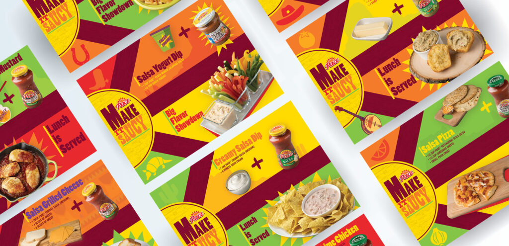 layout of Pace salsa infographics
