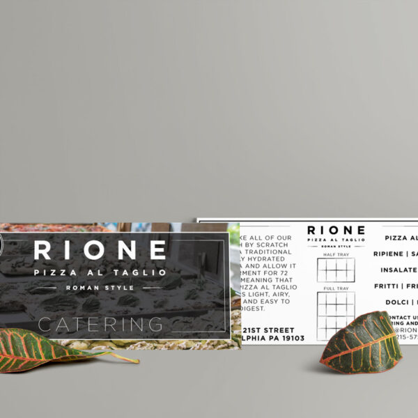 flyer mockup for pizza shop