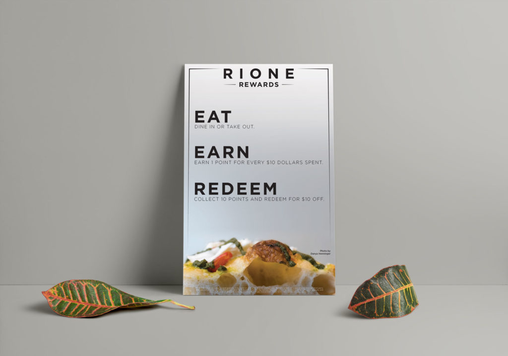 Rione promotional flyer