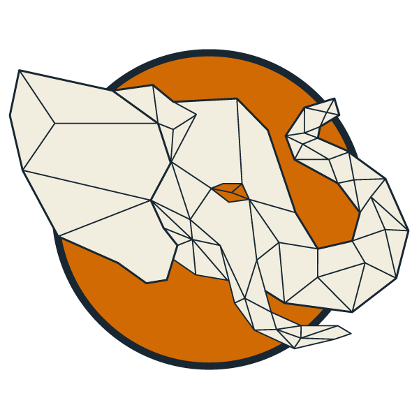 geometric elephant logo